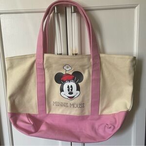 Disney Store Minnie Mouse Canvas Tote Bag